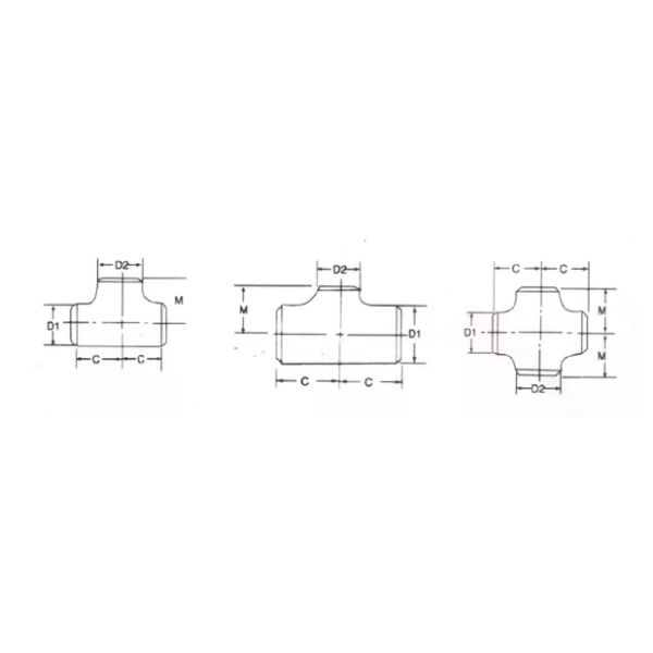 ASME B16 9 Reducing Tee Pipe Fitting Sch 140 CT20 Carbon Steel Equal