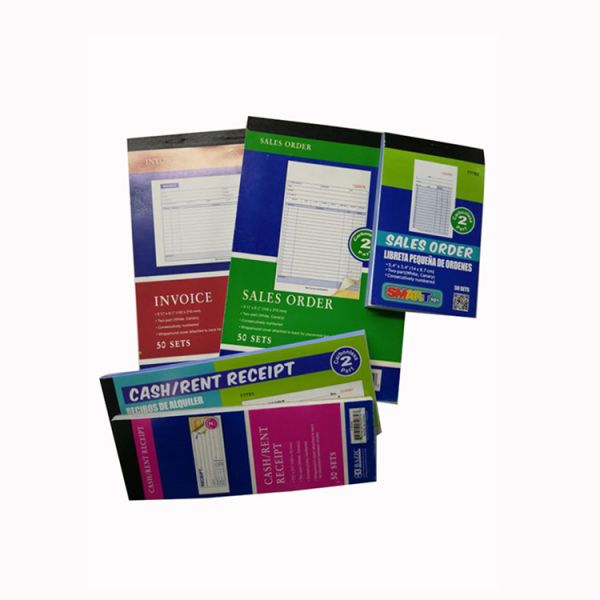 Factory supplier Customized 3 parts carbonless paper sales order book for business usage