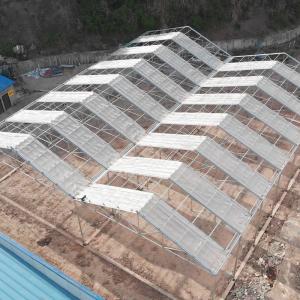 Hot Galvanized Steel Structure Retractable Greenhouse for Tomato Growing 20-200m Length