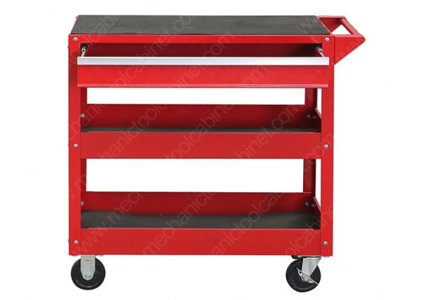 Quality Cold Steel Mechanic Utility Cart , Roll Around Work Cart  Separate Locking Systems for sale