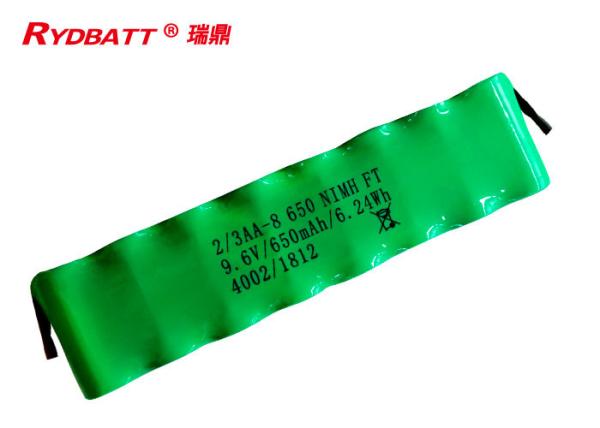 Quality 8S1P 650mAh 2 3AA 9.6 V Nimh Rechargeable Battery For Electric Tool for sale