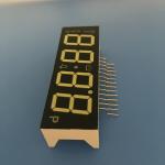 Black Face 4 Digit 7 Segment LED Display Ultra White For Gas Cooker