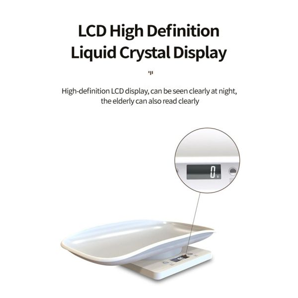 Digital Pet Scale Accurately Weight dog cat tray weight electronic scale mini 10kg pet food weighing scale