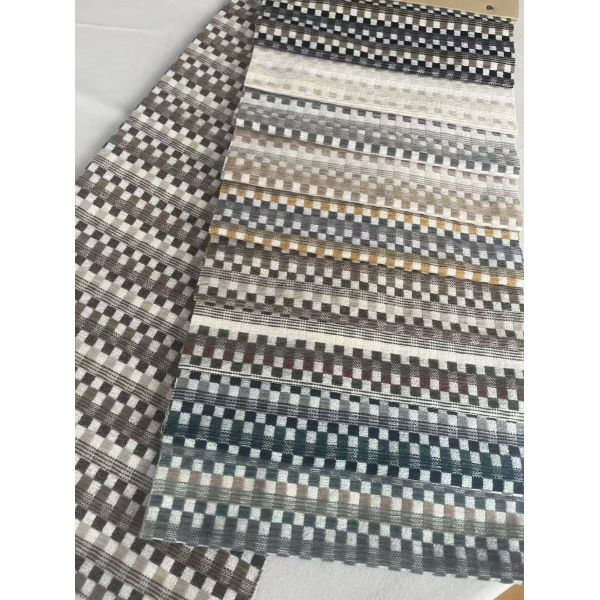 Yarn Dyed Chenille Sofa Fabric 100%Polyester Jacquard Home Textile Fabric For Sofa