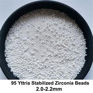 Buy cheap 2mm Zirconia Grinding Media 95 Ceramic Grinding Media For Lithium Battery Material product