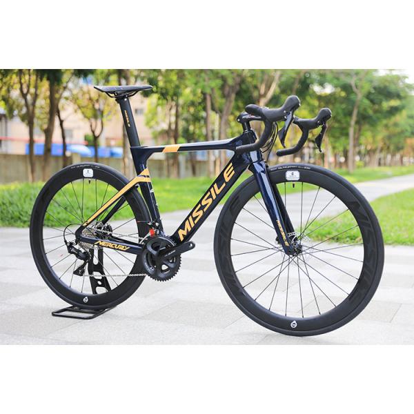 Quality 22 Speed Carbon Road Bike With 700*25C Tire And Disc Brake 31.8*420 Carbon Handlebar for sale