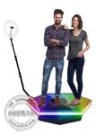 Glass Top 360 Photo Booth Platform 100 CM Diameter