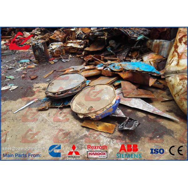 30 Tons Pressing Force Hydraulic Drum Crusher Machine , Barrel Compactor Machine 1800kg