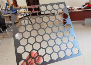 Carbon Steel Hexagonal Perforated Metal Screen Panels 2440mm 1220mm