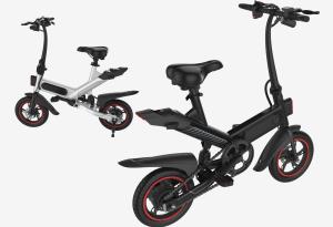 Multi Functional Portable Folding Electric Bike 12 Inches 2 Wheels Ergonomics Design