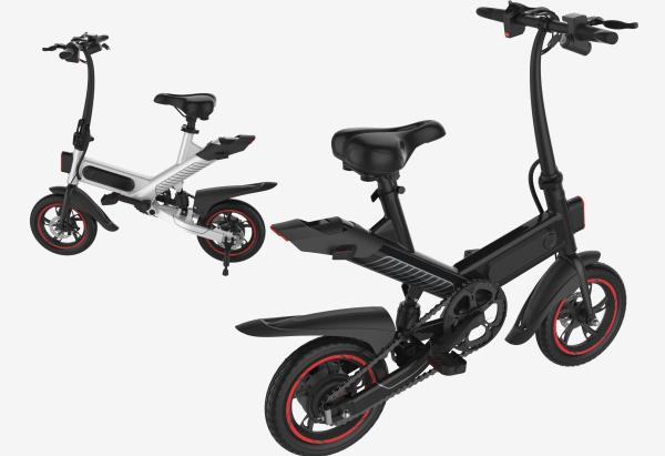 Quality Multi Functional Portable Folding Electric Bike 12 Inches 2 Wheels Ergonomics Design for sale