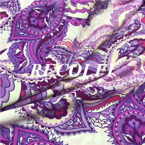 Quality Holograms Printing Swimsuit Material Fabric , Recolfi Swimsuit Cloth Material for sale