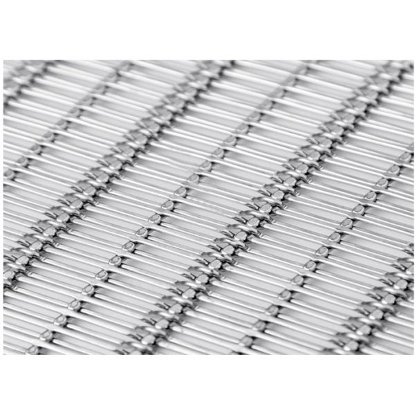 Woven Metal 316 Ss Rope Decorative Wire Mesh For Railing Balustrade Infill Panels