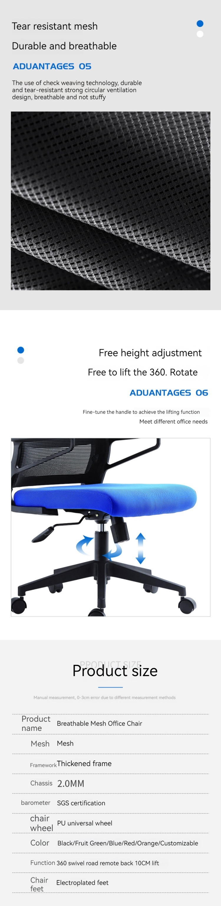 Stylish Computer Chair Bow Back Design for Customization
