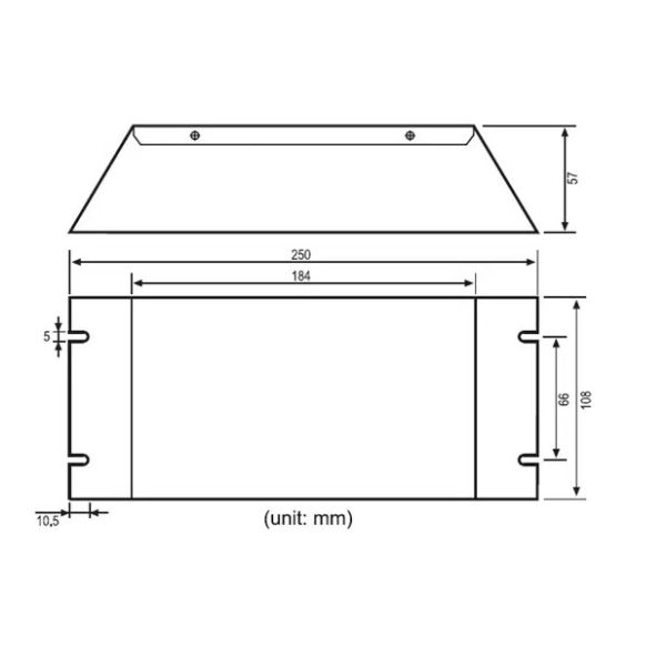 320W Dimming Electronic UVC Ballast For Double Amalgam Germicidal Lamp Reactor
