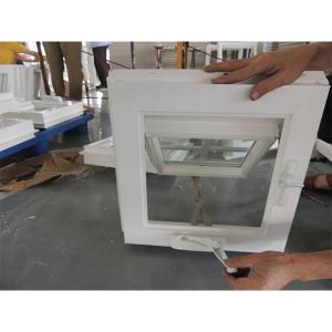 Villa Home Manual UPVC Awning Window With Top Hung Design Crank