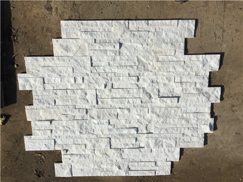 Slate Culture Stone WPB-67 Corner 6 “X 18” X 6” Flat Panel 6” X 24” white culture stone