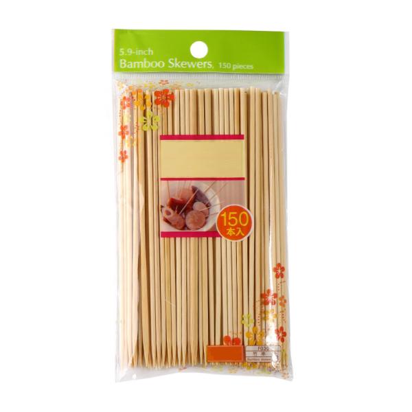 Quality Disposable Bamboo Barbecue Skewers , Pointed Wooden Bbq Skewers Fruit Sharpen for sale