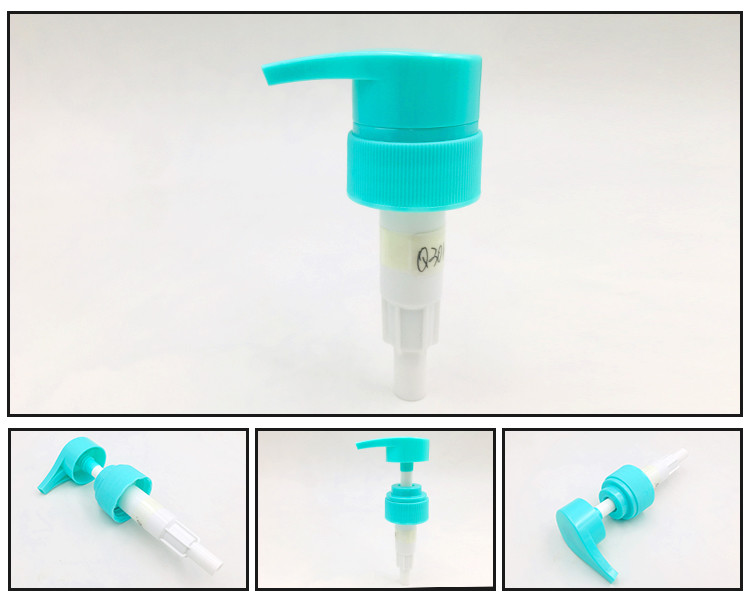 Custom Color 20/410 24/410 PP Plastic Lotion Pump Dispenser With Aluminum Metal Collar