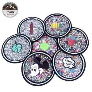 China Clothing Custom Iron On Embroidered Patches / Personalised Sew On Badges on sale