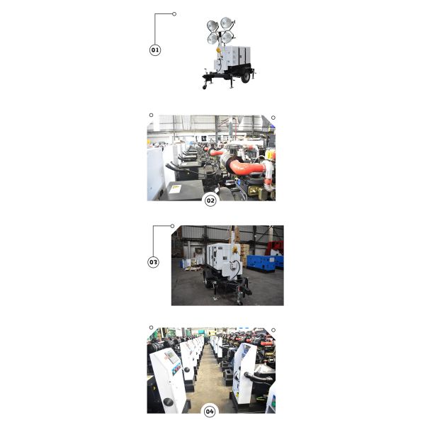 LED Three Phase IP65 Lighting Tower Generator