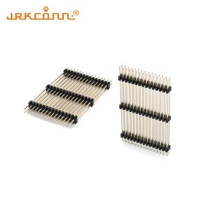 China Pin Header Connectors 1.27mm Pitch Pcb Pin Connector Gold Plating 1U Three insulators on sale