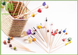 China Food Grade Baby Shower Toothpicks Decorative Skewers For Food Odorless on sale
