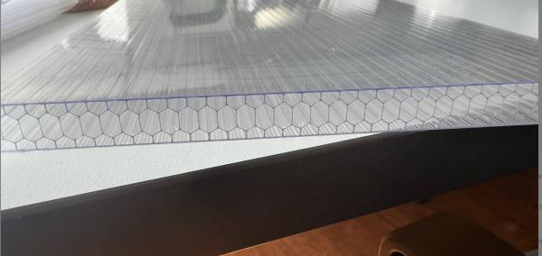 Quality Translucent White Polycarbonate Sheet Canopy Honeycomb Poly Panels for sale