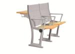 Grey Coating Lecture Hall Seating fireproof Lecture Room Furniture With Fixed