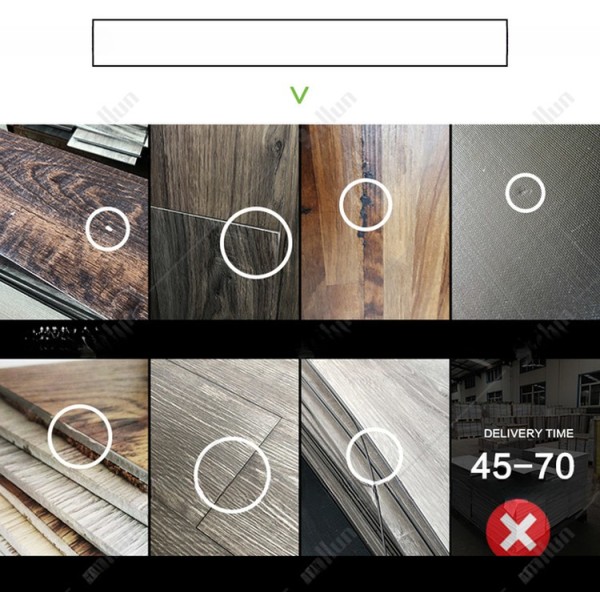 Eco-friendly Wooden Surface Print SPC Vinyl Flooring for Apartment Interior Decoration