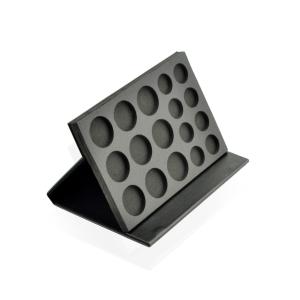 Adjustable Angle Empty Eyeshadow Palette Black Foldable OEM Service