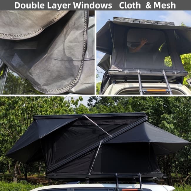 4x4 One Bedroom RTT Roof Top Tent Rooftop Clamshell Tent Rapid And Simple Setup