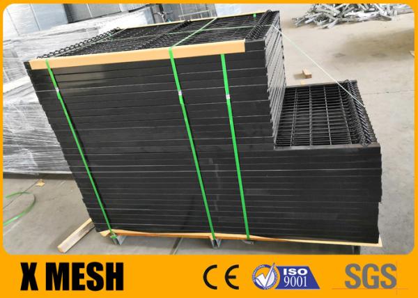 Quality 4mm Wire 3m Width Anti Climb Mesh Fence PVC Coated RAL 9005 for sale