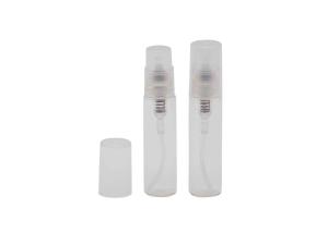 China 3ml Empty Mini Plastic Perfume Bottle Tester With Clear Atomizer Spray Pump on sale