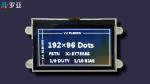 192*64dots Graphic Low Power Consumption Stn-Gray White LED Backlight Module LCD