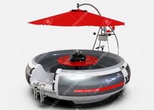 China 10 Person BBQ Boat Electric BBQ Donut Boat Leisure Barbecue Boat For Sale With Rgb Led Lights on sale