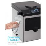 25kg Automatic Countertop Nugget Small Portable Ice Maker Machine Black for