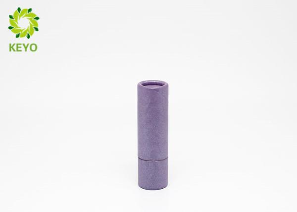Quality Custom Made Empty Lipstick Containers , Handmade Paper Lip Balm Tubes for sale