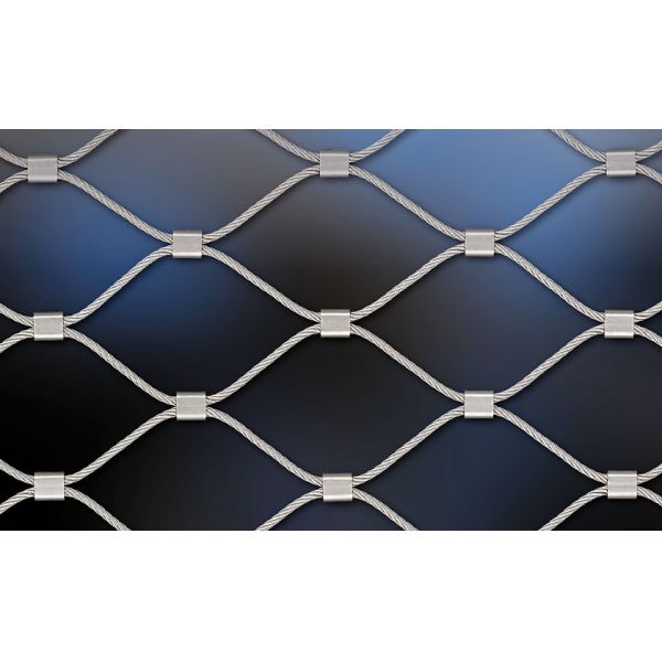 AISI316 Material 1.5 mm Flexible X-tend Staircase Security Cable Wire Mesh