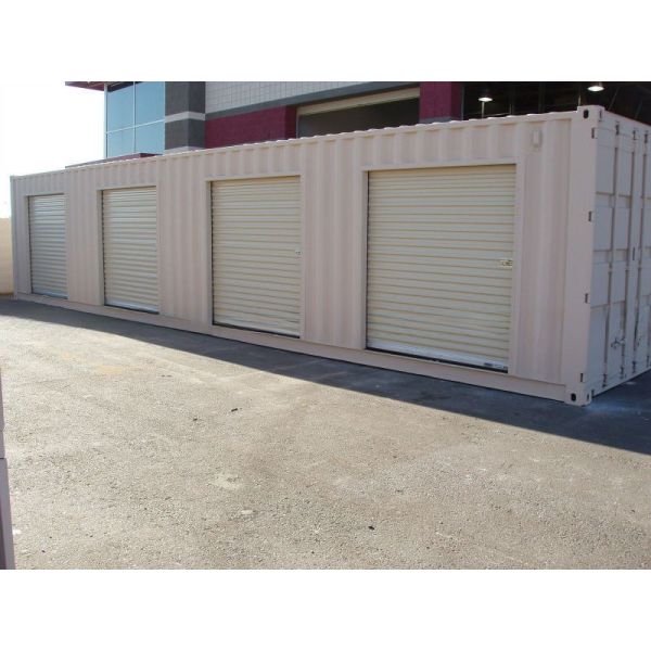 Secure Roller Shutter Side Door Open Pop Up Mobile Shipping 20ft Movable Portable Self Storage for Shipping Containers