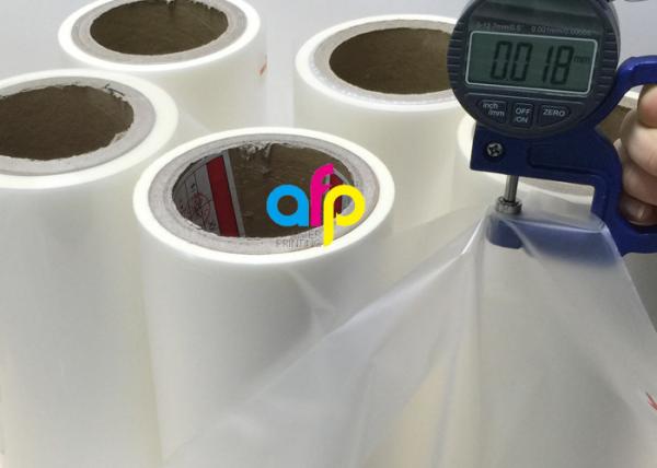 Quality PET Base BOPP Laminating Roll Film , Multiple Extrusion Clear Thermal Laminate Roll for sale