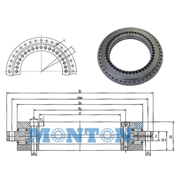 YRT50 yrt series rotary table bearing manufacturers