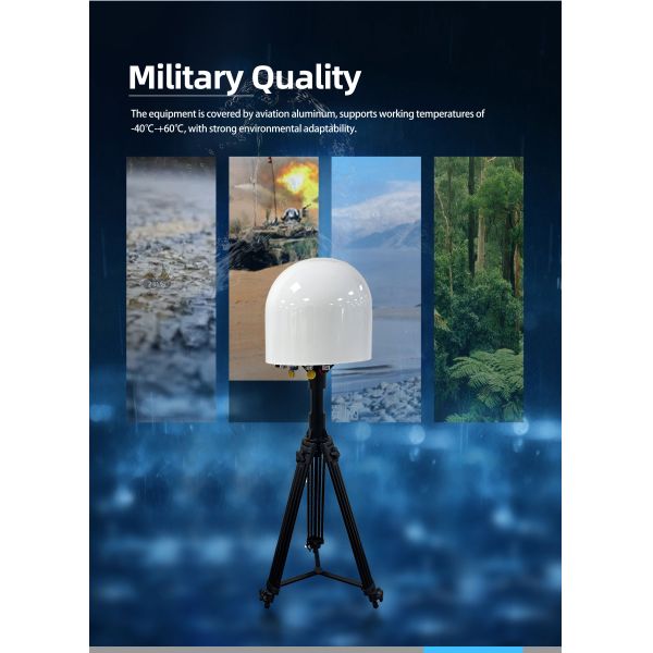 DR200-AB Fixed Drone Detection and Jamming Equipment with Full Frequency Band Scanning 70MHz-6GHz