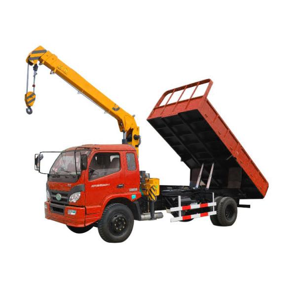 Quality 8 Ton Small Truck Mounted Crane With Hydraulic Straight Arm for sale