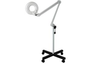 Floor Standing Magnifier Lamp , Metal / Plastics Floor Lighted Magnifying Lamp