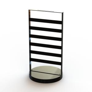 China Double Sides Rotated Metal Table Top Display Stands With Top Sign For Brand Logo on sale