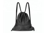 Mesh Nylon Custom Drawstring Backpack Polyester Black Cinch Sack
