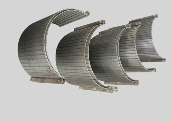 Quality 120 Degree Wedge Wire Dewatering Sieve Bend Screen , V Wire Looped Bend Mesh for sale