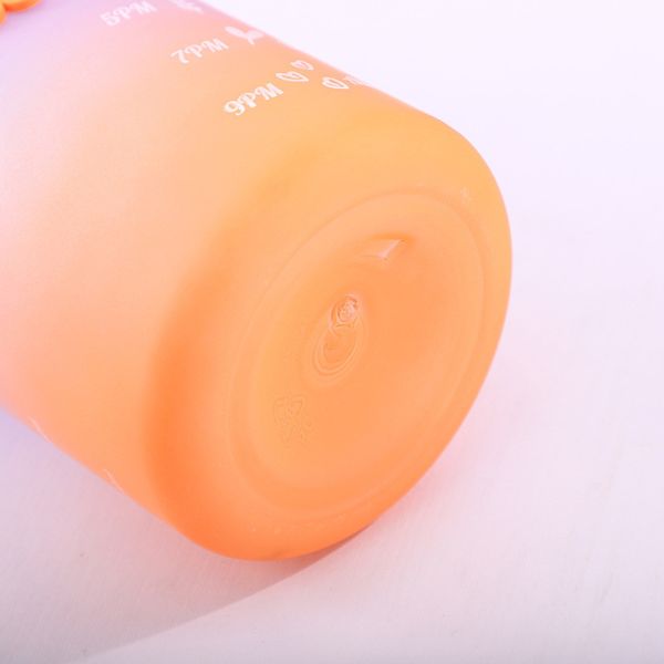 Lightweight 550/750/1000ML Gradient Color Plastic Motivational Water Bottle Set Of 4 Bpa Free Portable Plastic Water Bottle Set OEM ODM Service