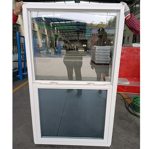 Quality Slimline UPVC Single Hung Window With Custom Made Glass for sale